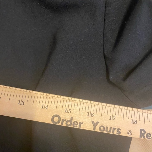 CALVIN KLEIN Blazer Front Zip Up Jacket Size 10 Collarless Black/DarkBlue - Picture 7 of 7